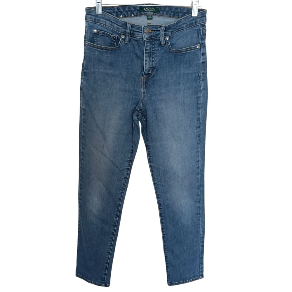 Lauren Ralph Lauren Women’s Classic Premier Straight Curvy Fit Blue Jeans Size 6